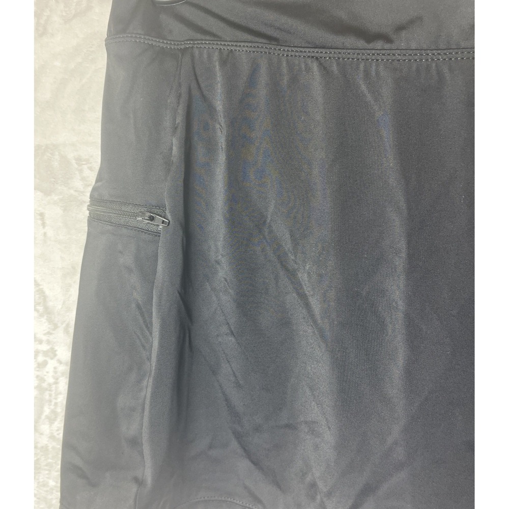 A Shore Fit Women's Swim Skort Bottom Skirt Shorts Black Size 12 - Picture 3 of 6